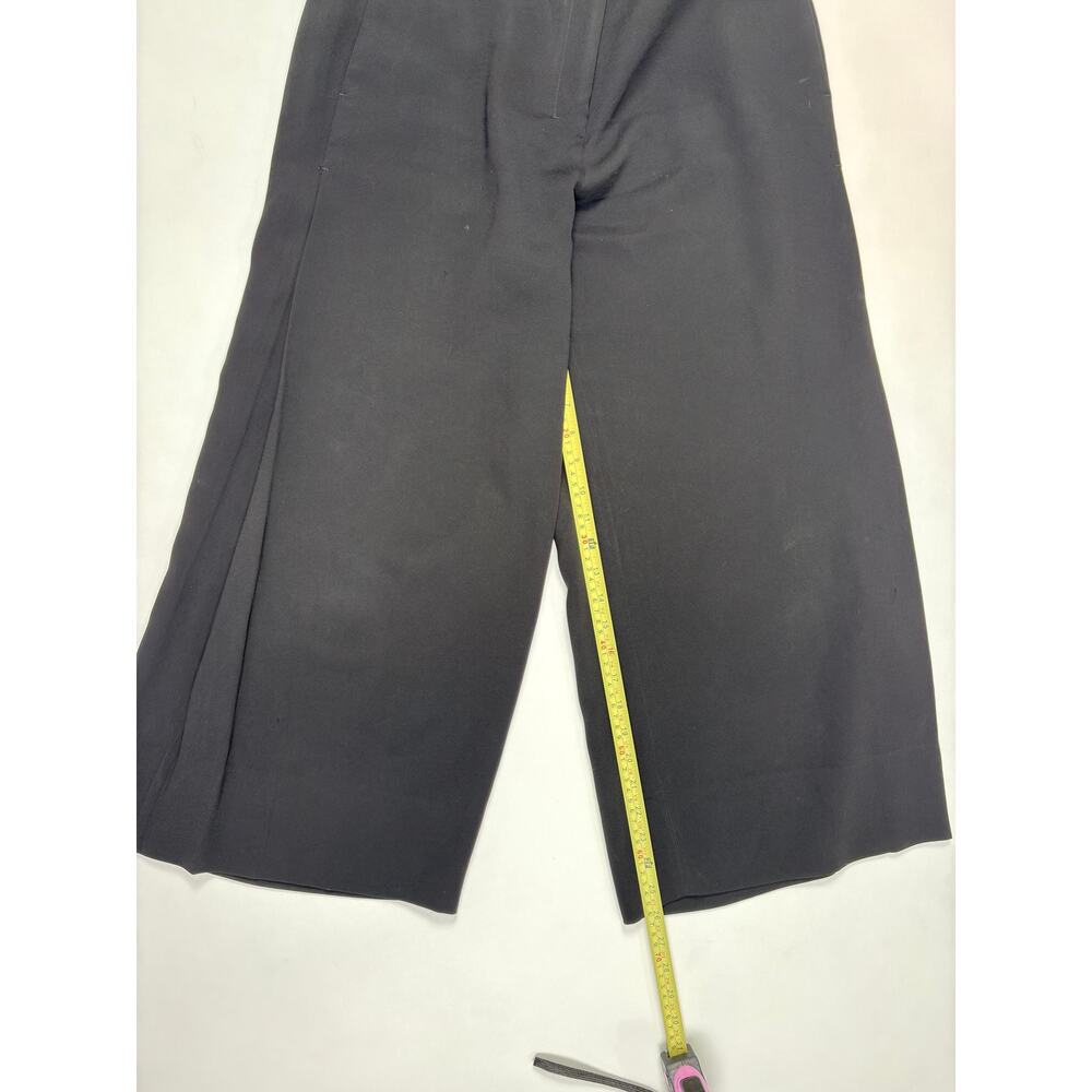 M.M.LaFleur Black Wide Leg Crop Pants Culottes Japanese Triacetate Minimalist 6 - Picture 8 of 12